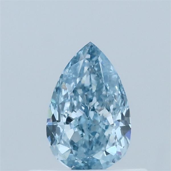 0.54ct Pear FANCY VIVID BLUE VVS2 Lab Created Diamond