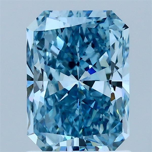 1.52ct Radiant FANCY VIVID BLUE VS1 Lab Created Diamond