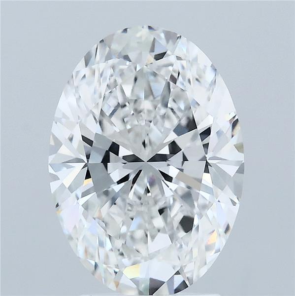 3.02ct Oval E VVS2 Lab Created Diamond