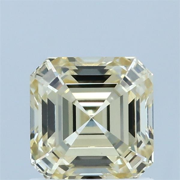 1.19ct Asscher LIGHT YELLOW VVS2 Lab Created Diamond