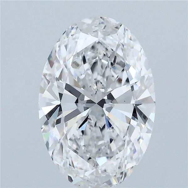 3ct Oval E VS1 Lab Created Diamond
