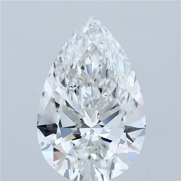 3.71ct Pear F VVS2 Lab Created Diamond