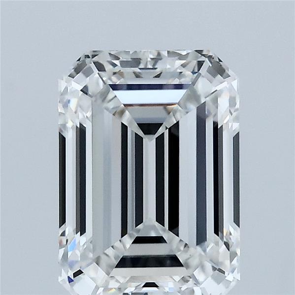 2.1ct Emerald F VVS2 Lab Created Diamond
