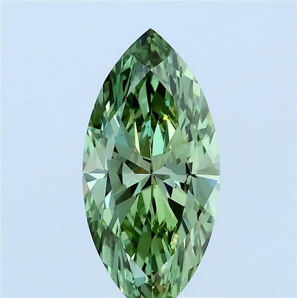 1.06ct Marquise FANCY VIVID GREEN VS1 Lab Created Diamond