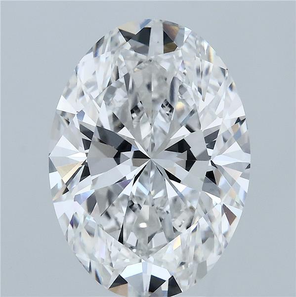 5.08ct Oval E VVS2 Lab Created Diamond