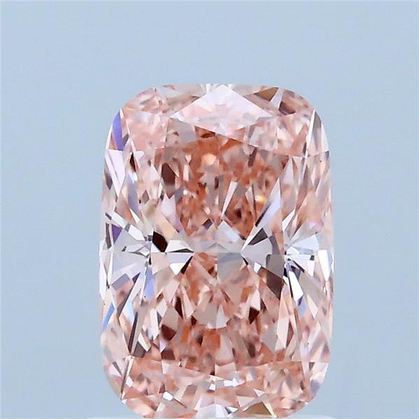1.14ct Cushion FANCY VIVID PINK VS1 Lab Created Diamond