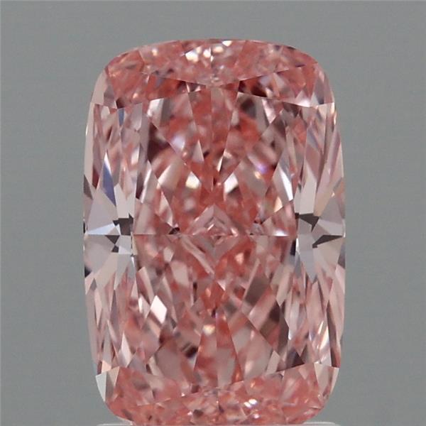 1.94ct Cushion FANCY VIVID PINK VVS2 Lab Created Diamond