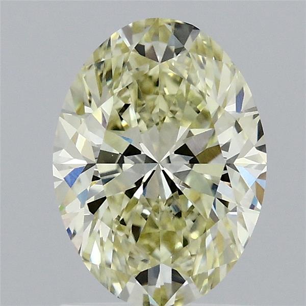 1.51ct Oval FANCY YELLOW VVS2 Lab Created Diamond