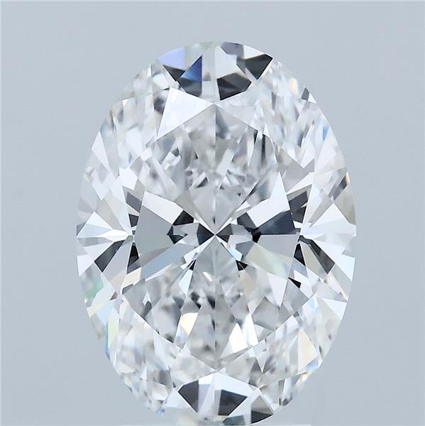 3.37ct Oval E VVS2 Lab Created Diamond