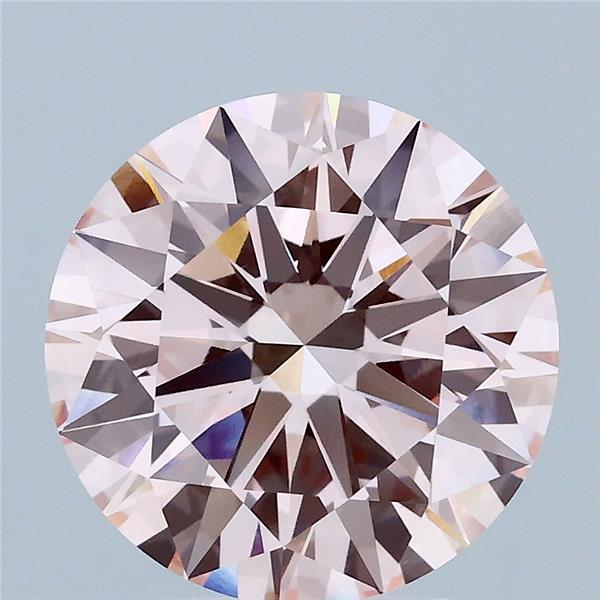 3.52ct Round FANCY INTENSE PINK VS1 Lab Created Diamond