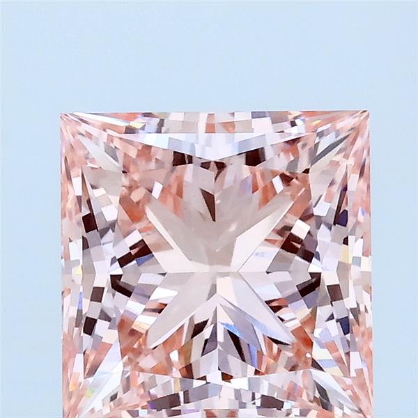 3.05ct Princess FANCY INTENSE PINK VVS2 Lab Created Diamond
