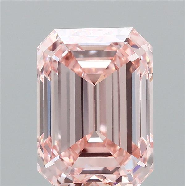 2.01ct Emerald FANCY INTENSE PINK VS1 Lab Created Diamond