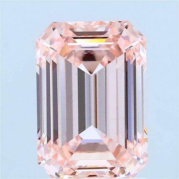 1.91ct Emerald FANCY INTENSE PINK VS1 Lab Created Diamond