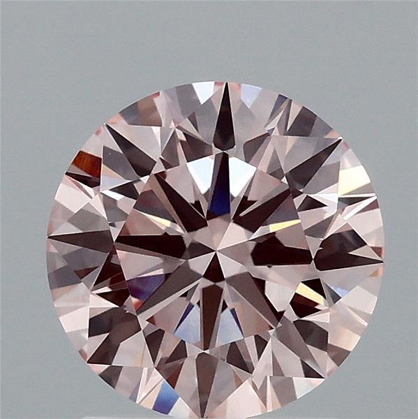 1.7ct Round FANCY INTENSE PINK VVS2 Lab Created Diamond