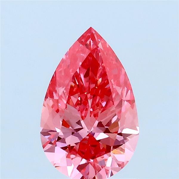 0.82ct Pear FANCY VIVID PINK VS1 Lab Created Diamond