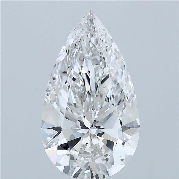 3.02ct Pear F VVS2 Lab Created Diamond