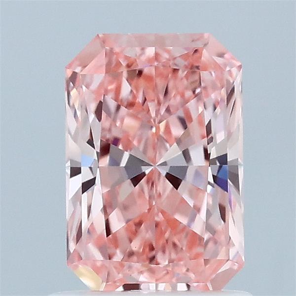 1.08ct Radiant FANCY INTENSE PINK VS1 Lab Created Diamond