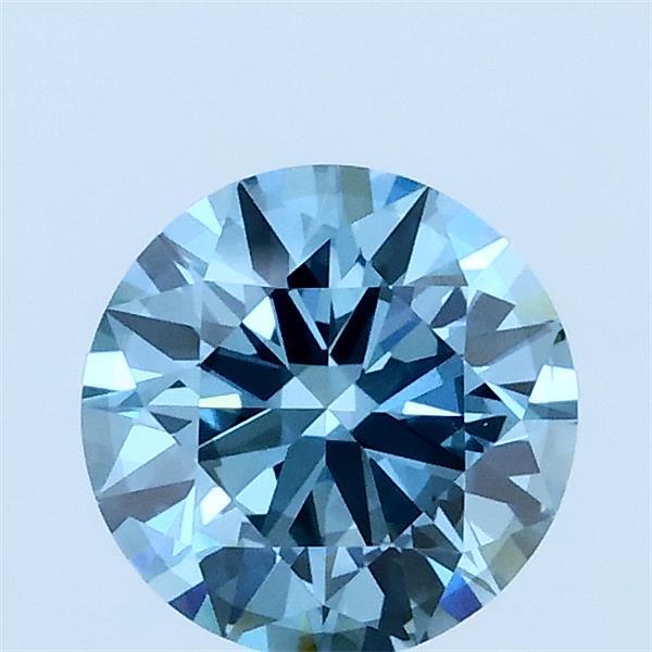 1ct Round FANCY VIVID BLUE VS1 Lab Created Diamond