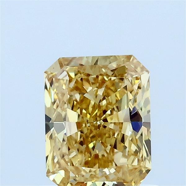 0.79ct Radiant FANCY INTENSE YELLOW VVS2 Lab Created Diamond