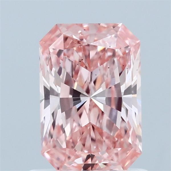 1.02ct Radiant FANCY VIVID PINK VS2 Lab Created Diamond