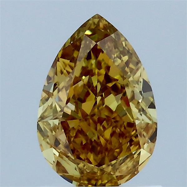 1.07ct Pear FANCY INTENSE YELLOW VS1 Lab Created Diamond