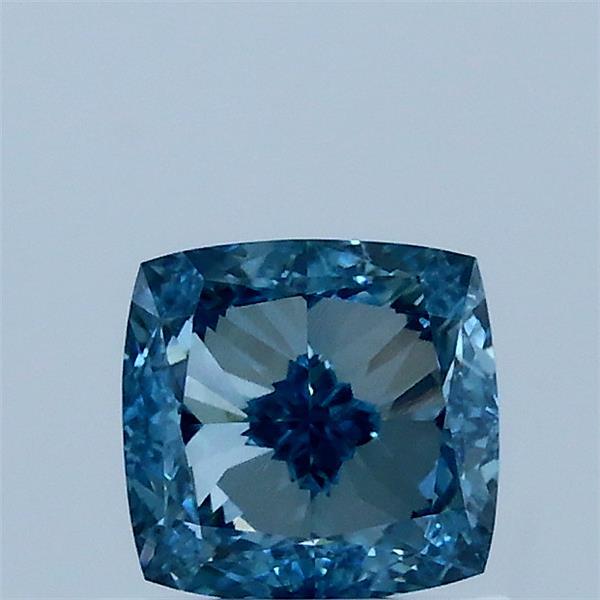1.02ct Cushion FANCY VIVID BLUE VVS2 Lab Created Diamond