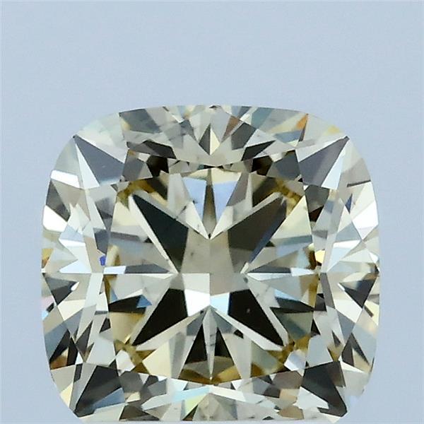 2.06ct Cushion FANCY LIGHT YELLOW VS2 Lab Created Diamond