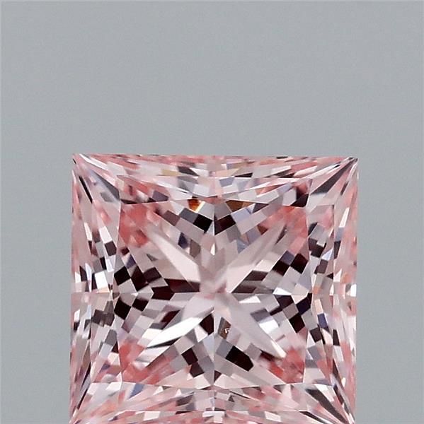 1.53ct Princess FANCY INTENSE PINK VVS2 Lab Created Diamond