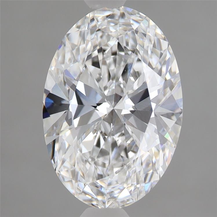 2.06ct Oval D VVS2 Lab Created Diamond
