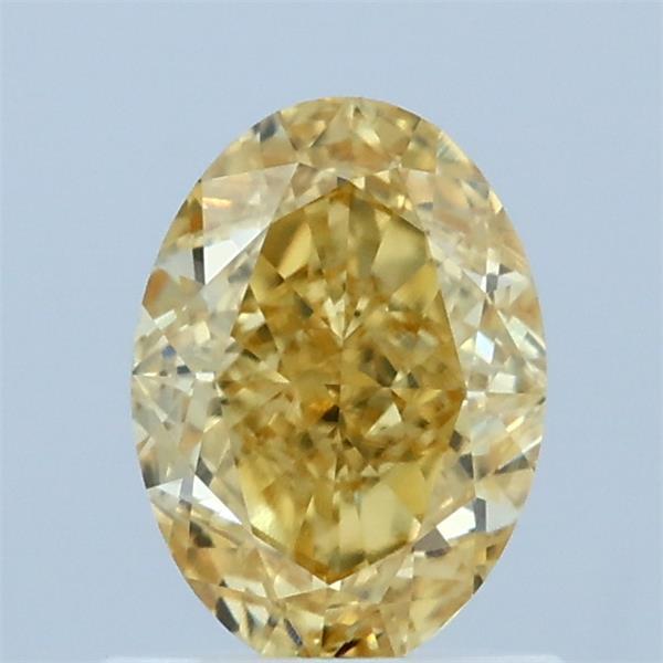 1.06ct Oval FANCY VIVID YELLOW VS1 Lab Created Diamond