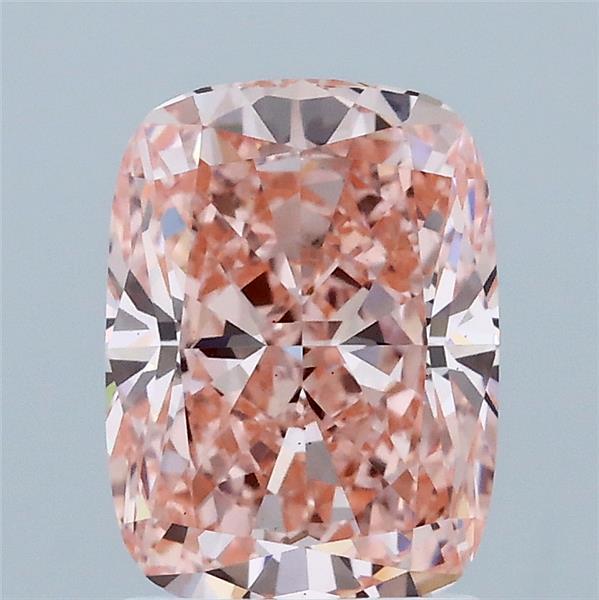2.02ct Cushion FANCY VIVID PINK VS1 Lab Created Diamond