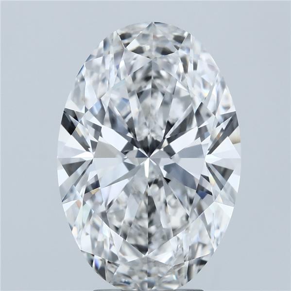 5.05ct Oval F VVS2 Lab Created Diamond
