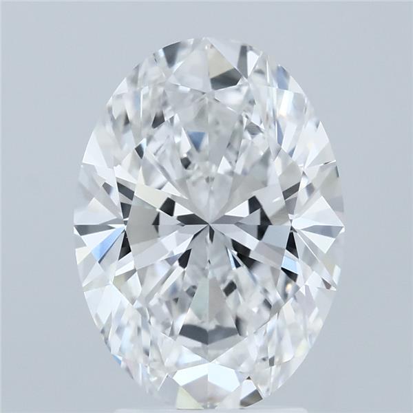 3.23ct Oval E VVS2 Lab Created Diamond