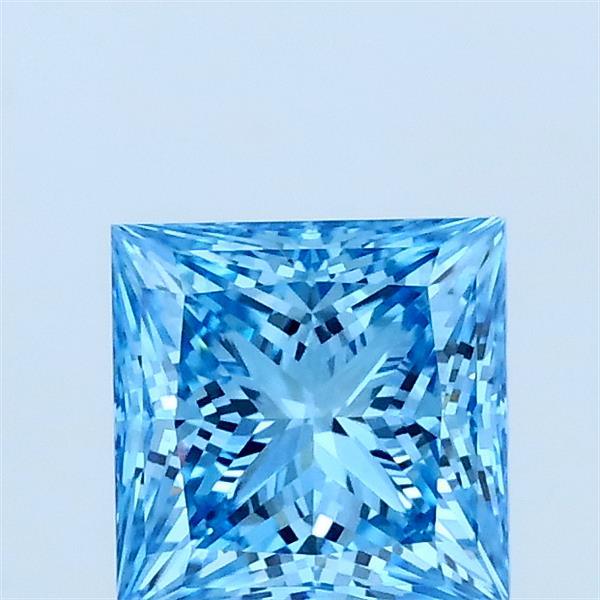 1.03ct Princess FANCY VIVID BLUE VVS2 Lab Created Diamond