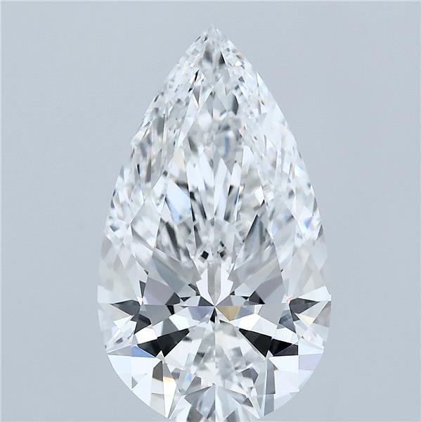 3.73ct Pear E VVS2 Lab Created Diamond