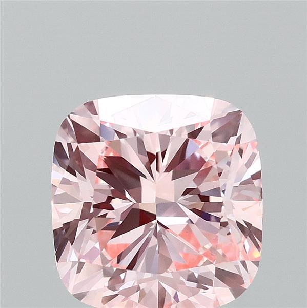 3.01ct Cushion FANCY INTENSE PINK VVS2 Lab Created Diamond
