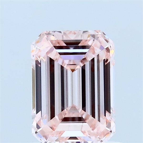 1.05ct Emerald FANCY INTENSE PINK VS1 Lab Created Diamond