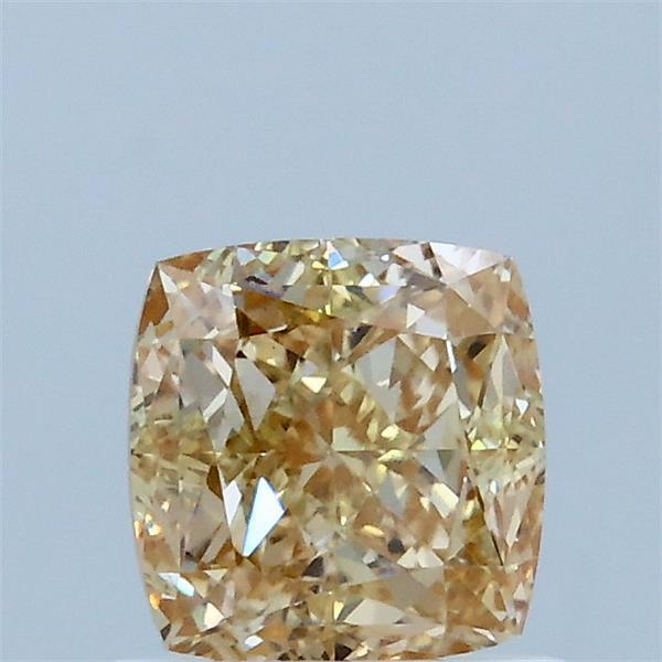 1.05ct Cushion FANCY LIGHT YELLOW BROWNISH VS1 Lab Created Diamond