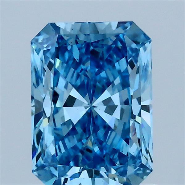 1.3ct Radiant FANCY VIVID BLUE VS1 Lab Created Diamond