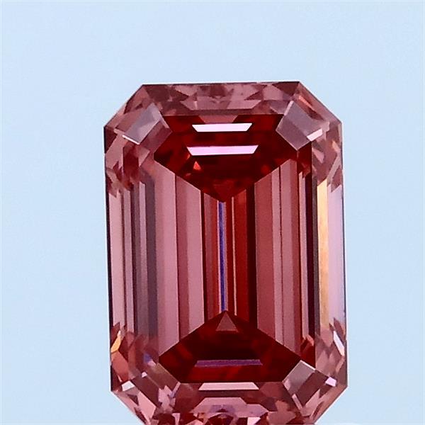 1.03ct Emerald FANCY VIVID PINK VVS1 Lab Created Diamond