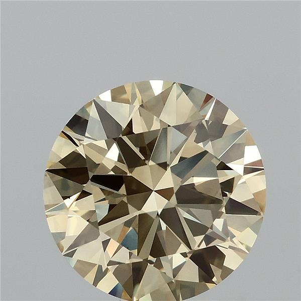 3.7ct Round FANCY YELLOW VS1 Lab Created Diamond