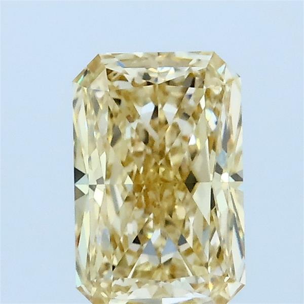 1.02ct Radiant FANCY LIGHT YELLOW VVS2 Lab Created Diamond