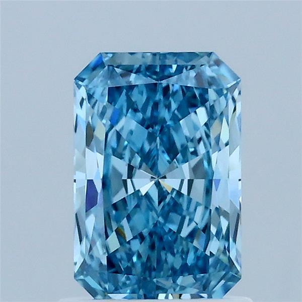 1.04ct Radiant FANCY VIVID BLUE VVS2 Lab Created Diamond