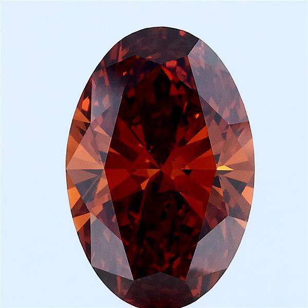 2.02ct Oval FANCY DEEP ORANGE VS1 Lab Created Diamond