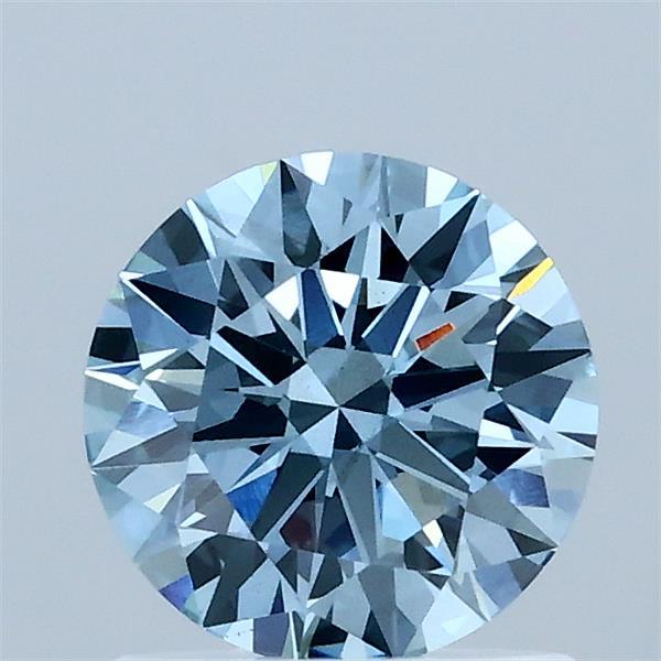 1.06ct Round FANCY VIVID BLUE VS2 Lab Created Diamond
