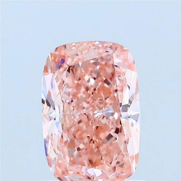 1.09ct Cushion FANCY VIVID PINK VVS2 Lab Created Diamond