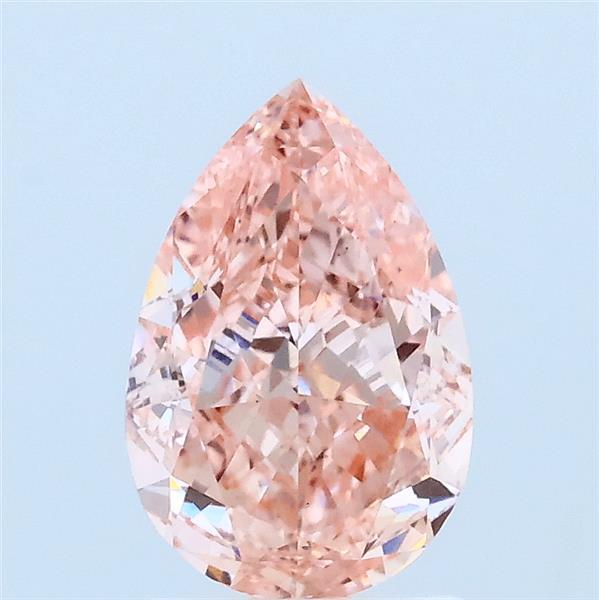 1.52ct Pear FANCY VIVID PINK VS2 Lab Created Diamond