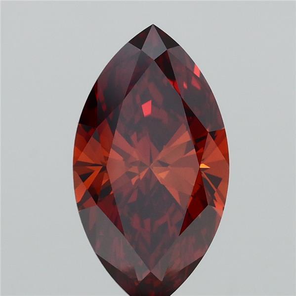 2.02ct Marquise FANCY INTENSE BROWNISH ORANGE VVS2 Lab Created Diamond