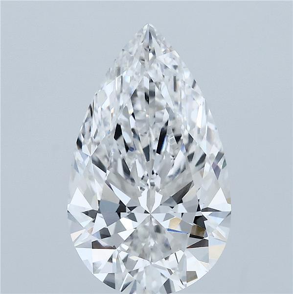 3.09ct Pear E VVS2 Lab Created Diamond