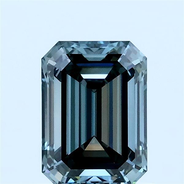 1.03ct Emerald FANCY GREYISH GREEN VVS2 Lab Created Diamond